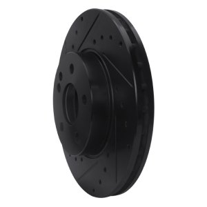 Mercedes-Benz Viano Brake Rotor (1) - Front Left - R1 Concepts - Drilled & Slotted - Black - `16-`23